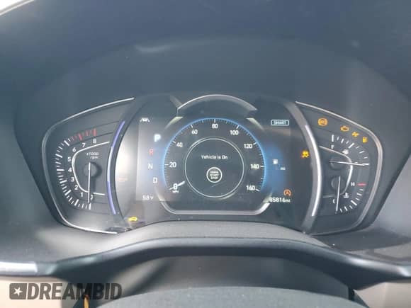 2020 Hyundai Santa Fe SEL с VIN 5NMS3CADXLH178683, выставлен на аукционе Copart как лот 70299465 с пробегом 85 816 миль миль и Списание • Salvage title. История ставок и продаж доступна на DreamBid. Изображение 9.