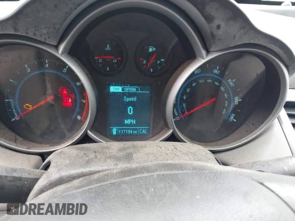 2014 Chevrolet Cruze LS with VIN 1G1PB5SG1E7190169, listed as a IAAI auction lot 42382681 with 117,194 mi miles and . Bid and sale history available at DreamBid. Image 7.