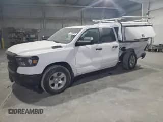 2024 Ram 1500 Tradesman z VIN 1C6RRECT6RN214076, wystawiony jako Copart lot #77194494 z przebiegiem 11 539 mil mil oraz Szkoda całkowita • Salvage title. Historia ofert i sprzedaży dostępna na DreamBid. Obrazek 1.