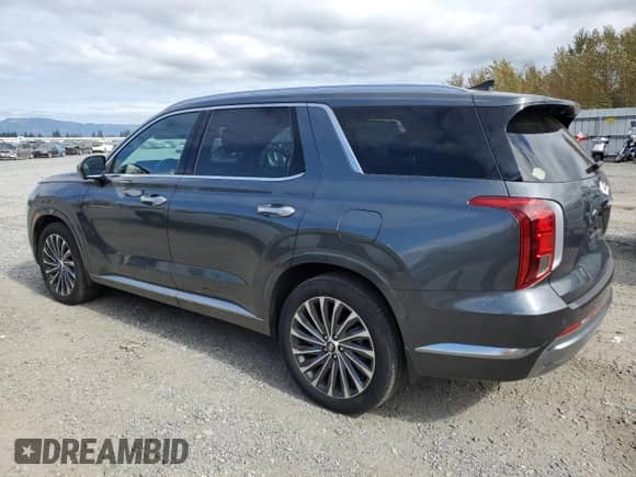 2023 Hyundai Palisade Calligraphy с VIN KM8R7DGE0PU591487, выставлен на аукционе Copart как лот 72215634 с пробегом 15 537 миль миль и Списание • Salvage title. История ставок и продаж доступна на DreamBid. Изображение 2.