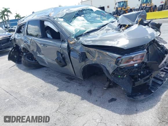 2025 Dodge Durango GT with VIN 1C4RDJDG2SC547233, listed as a IAAI auction lot 43046828 with 7,382 mi miles and . Bid and sale history available at DreamBid. Image 1.