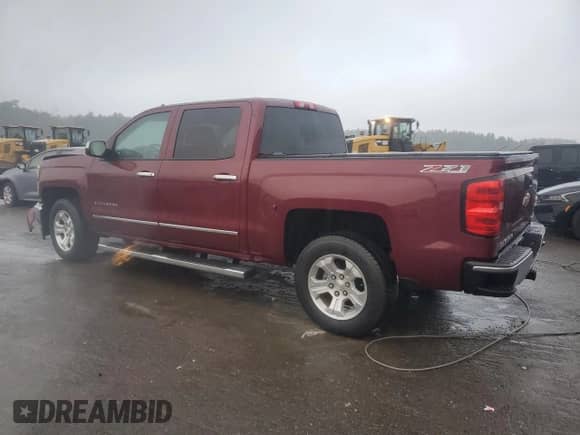 2014 Chevrolet Silverado 1500 LTZ with VIN 3GCUKSEC8EG307896, listed as a Copart auction lot 83953025 with 104,445 mi miles and Salvage title. Bid and sale history available at DreamBid. Image 2.
