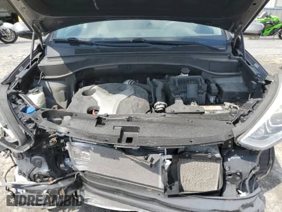 2014 Hyundai Santa Fe with VIN 5XYZW3LA1EG210121, listed as a Copart auction lot 68823255 with 117,207 mi miles and Salvage title. Bid and sale history available at DreamBid. Image 12.