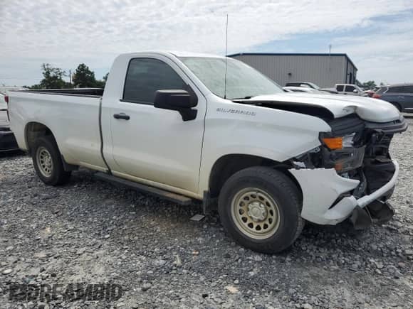 2022 Chevrolet Silverado 1500 Work Truck with VIN 3GCNAAEK4NG532423, listed as a Copart auction lot 62166655 with 47,405 mi miles and Salvage title. Bid and sale history available at DreamBid. Image 4.