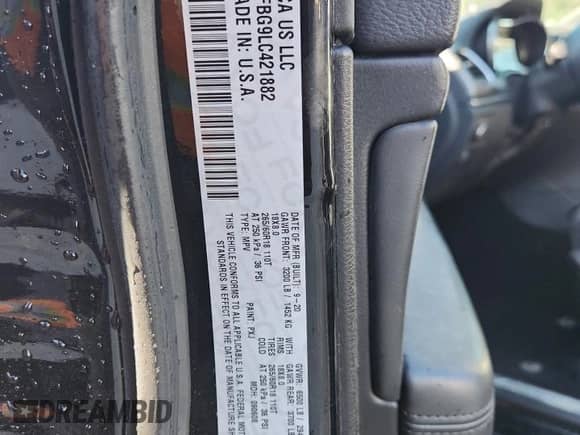 2020 Jeep Grand Cherokee Limited с VIN 1C4RJFBG9LC421882, выставлен на аукционе Copart как лот 85310435 с пробегом 66 859 миль миль и На запчасти • Non repairable. История ставок и продаж доступна на DreamBid. Изображение 13.