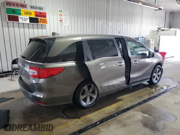 2020 Honda Odyssey EX z VIN 5FNRL6H54LB061276, wystawiony jako Copart lot #80295535 z przebiegiem 64 050 mil mil oraz Szkoda całkowita • Salvage title. Historia ofert i sprzedaży dostępna na DreamBid. Obrazek 3.