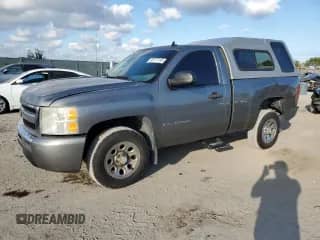 2009 Chevrolet Silverado 1500 Work Truck with VIN 1GCEC14C29Z161868, listed as a Copart auction lot 43177155 with 86,143 mi miles and Salvage title. Bid and sale history available at DreamBid. Image 1.