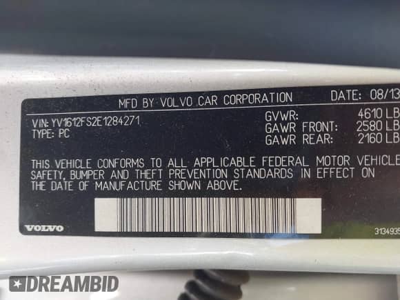 2014 Volvo S60 T5 с VIN YV1612FS2E1284271, выставлен на аукционе IAAI как лот 41634172 с пробегом 137 924 миль миль и . История ставок и продаж доступна на DreamBid. Изображение 9.