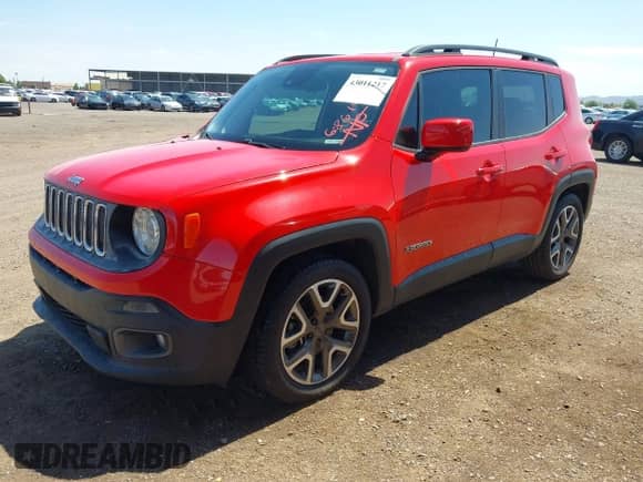 2018 Jeep Renegade Latitude with VIN ZACCJABB3JPG86190, listed as a IAAI auction lot 43011217 with 58,354 mi miles and . Bid and sale history available at DreamBid. Image 17.