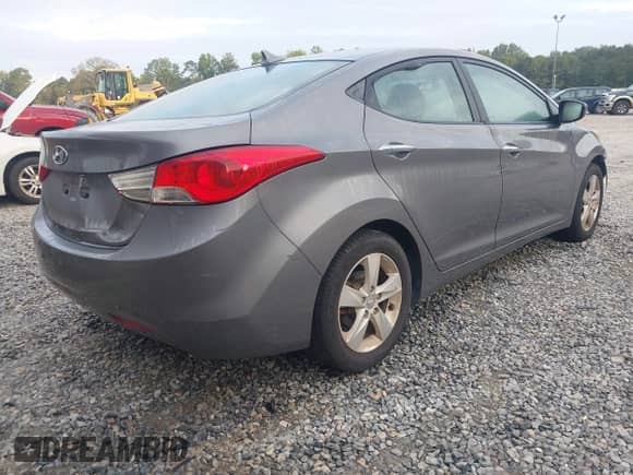 2012 Hyundai Elantra Limited with VIN 5NPDH4AE7CH105363, listed as a IAAI auction lot 43391645 with 183,418 mi miles and . Bid and sale history available at DreamBid. Image 4.
