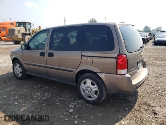 2006 Chevrolet Uplander LS z VIN 1GNDU23L46D149348, wystawiony jako Copart lot #67129095 z przebiegiem 176 209 mil mil oraz Szkoda całkowita • Salvage title. Historia ofert i sprzedaży dostępna na DreamBid. Obrazek 2.