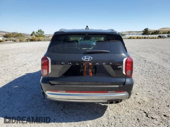 2025 Hyundai Palisade Calligraphy with VIN KM8R7DGE1SU944361, listed as a Copart auction lot 84049245 with 446 mi miles and Salvage title. Bid and sale history available at DreamBid. Image 6.