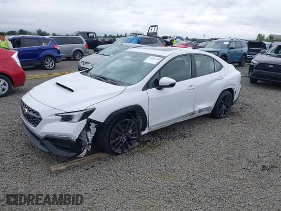 2023 Subaru WRX Limited with VIN JF1VBAL68P9822787, listed as a IAAI auction lot 42358490 with 9,095 mi miles and . Bid and sale history available at DreamBid. Image 2.