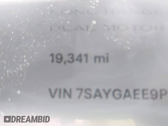 2023 Tesla Model Y Long Range с VIN 7SAYGAEE9PF846733, выставлен на аукционе IAAI как лот 40379622 с пробегом 19 341 миль миль и . История ставок и продаж доступна на DreamBid. Изображение 7.