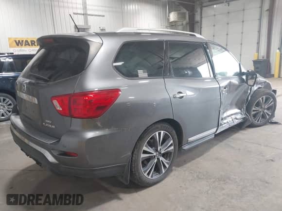 2017 Nissan Pathfinder S with VIN 5N1DR2MM9HC691941, listed as a IAAI auction lot 42954349 with 114,212 mi miles and . Bid and sale history available at DreamBid. Image 4.