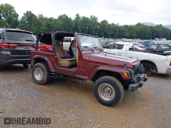 1998 Jeep Wrangler SE with VIN 1J4FY29PXWP794854, listed as a IAAI auction lot 42929258 with 235,517 mi miles and . Bid and sale history available at DreamBid. Image 1.