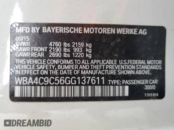 2016 BMW 4 Series 428i xDrive z VIN WBA4C9C56GG137611, wystawiony jako Copart lot #86124495 z przebiegiem 95 971 mil mil oraz Czysty tytuł • Clean title. Historia ofert i sprzedaży dostępna na DreamBid. Obrazek 12.