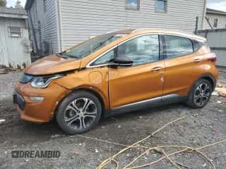 2017 Chevrolet Bolt EV Premier with VIN 1G1FX6S05H4182216, listed as a Copart auction lot 87244405 with Not provided miles and Salvage title. Bid and sale history available at DreamBid. Image 1.