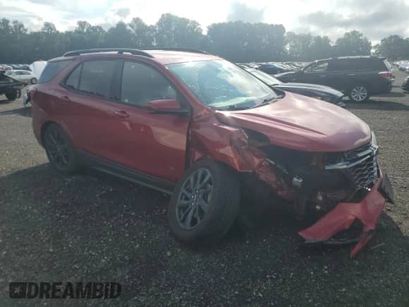 2023 Chevrolet Equinox RS с VIN 3GNAXMEG9PS159381, выставлен на аукционе Copart как лот 64946185 с пробегом 27 660 миль миль и Списание • Salvage title. История ставок и продаж доступна на DreamBid. Изображение 4.