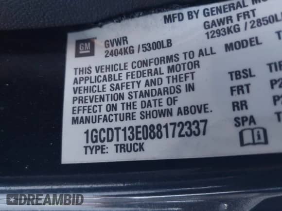 2008 Chevrolet Colorado 2LT z VIN 1GCDT13E088172337, wystawiony jako IAAI lot #43526135 z przebiegiem 190 741 mil mil oraz . Historia ofert i sprzedaży dostępna na DreamBid. Obrazek 9.