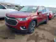 2018 Chevrolet Traverse LT with VIN 1GNERHKW1JJ116144, listed as a IAAI auction lot 43212606 with 121,318 mi miles and . Bid and sale history available at DreamBid. Image 2.