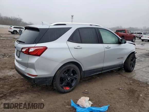 2021 Chevrolet Equinox Premier with VIN 2GNAXNEV6M6100612, listed as a Copart auction lot 44238035 with 41,539 mi miles and Salvage title. Bid and sale history available at DreamBid. Image 3.