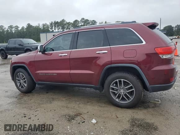 2017 Jeep Grand Cherokee Limited with VIN 1C4RJEBG6HC846557, listed as a Copart auction lot 84619115 with Not provided miles and Clean title. Bid and sale history available at DreamBid. Image 2.