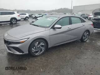 2025 Hyundai Elantra Limited with VIN KMHLN4DJ6SU129277, listed as a Copart auction lot 71891185 with 4,037 mi miles and Salvage title. Bid and sale history available at DreamBid. Image 1.