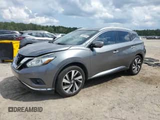 2015 Nissan Murano Platinum with VIN 5N1AZ2MH0FN266034, listed as a Copart auction lot 66645145 with 119,223 mi miles and Salvage title. Bid and sale history available at DreamBid. Image 1.