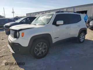 2018 Jeep Renegade Latitude with VIN ZACCJABB4JPJ68490, listed as a Copart auction lot 58223695 with Not provided miles and Salvage title. Bid and sale history available at DreamBid. Image 1.