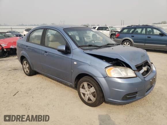 2007 Chevrolet Aveo LS z VIN KL1TD56667B174431, wystawiony jako Copart lot #75480164 z przebiegiem 200 779 mil mil oraz Szkoda całkowita • Salvage title. Historia ofert i sprzedaży dostępna na DreamBid. Obrazek 4.
