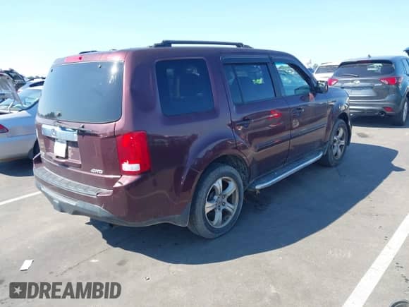 2014 Honda Pilot EX-L with VIN 5FNYF4H71EB001743, listed as a IAAI auction lot 43274349 with 251,219 mi miles and . Bid and sale history available at DreamBid. Image 4.