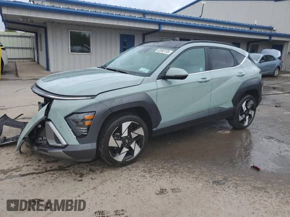2024 Hyundai Kona Limited с VIN KM8HECA36RU087094, выставлен на аукционе Copart как лот 82093195 с пробегом 12 124 миль миль и Списание • Salvage title. История ставок и продаж доступна на DreamBid. Изображение 1.