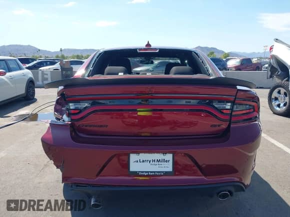 2023 Dodge Charger GT with VIN 2C3CDXHG5PH701364, listed as a IAAI auction lot 43282459 with 20,981 mi miles and . Bid and sale history available at DreamBid. Image 16.