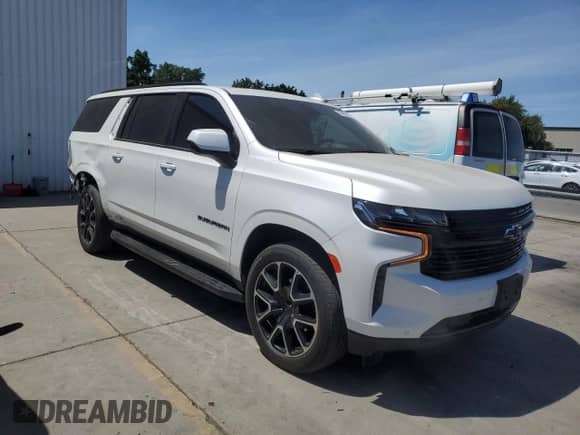 2023 Chevrolet Suburban RST с VIN 1GNSKEKT8PR115658, выставлен на аукционе Copart как лот 56463815 с пробегом 35 283 миль миль и Списание • Salvage title. История ставок и продаж доступна на DreamBid. Изображение 4.