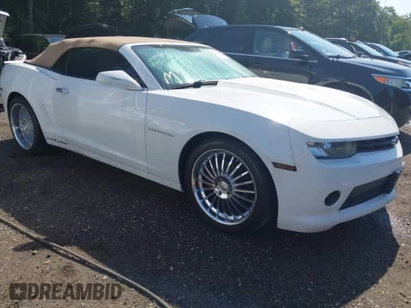 2015 Chevrolet Camaro LT z VIN 2G1FD3D34F9215845, wystawiony jako IAAI lot #42819898 z przebiegiem 255 130 mil mil oraz . Historia ofert i sprzedaży dostępna na DreamBid. Obrazek 1.