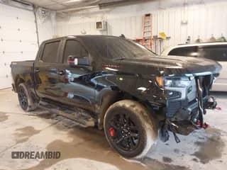 2025 Chevrolet Silverado 1500 RST with VIN 1GCUKEED7SZ163246, listed as a IAAI auction lot 43019812 with 37,663 mi miles and . Bid and sale history available at DreamBid. Image 1.