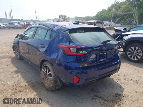 2024 Subaru Impreza Special Sports with VIN JF1GUAFCXR8245550, listed as a IAAI auction lot 42693787 with 14,883 mi miles and . Bid and sale history available at DreamBid. Image 3.