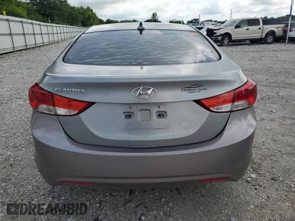 2013 Hyundai Elantra GLS with VIN KMHDH4AE2DU518021, listed as a Copart auction lot 60969825 with Not provided miles and Clean title. Bid and sale history available at DreamBid. Image 6.