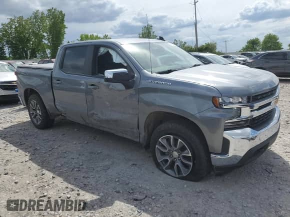 2022 Chevrolet Silverado 1500 LT with VIN 1GCPYJEK0NZ115143, listed as a Copart auction lot 58214775 with 75,020 mi miles and Salvage title. Bid and sale history available at DreamBid. Image 4.