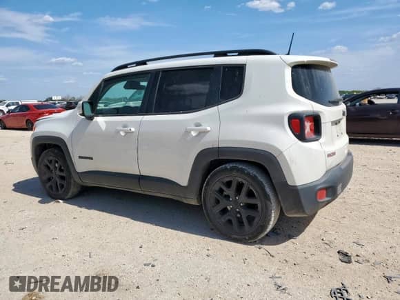 2018 Jeep Renegade Altitude with VIN ZACCJABB0JPJ63156, listed as a Copart auction lot 67226095 with 108,690 mi miles and Salvage title. Bid and sale history available at DreamBid. Image 2.