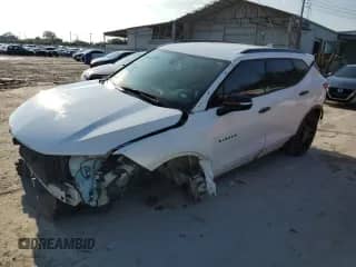 2023 Chevrolet Blazer LT z VIN 3GNKBDR49PS148688, wystawiony jako Copart lot #72757414 z przebiegiem 18 435 mil mil oraz Szkoda całkowita • Salvage title. Historia ofert i sprzedaży dostępna na DreamBid. Obrazek 1.