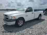 2016 Ram 1500 Tradesman with VIN 3C6JR6DG6GG343509, listed as a Copart auction lot 80655195 with 120,834 mi miles and Salvage title. Bid and sale history available at DreamBid. Image 1.