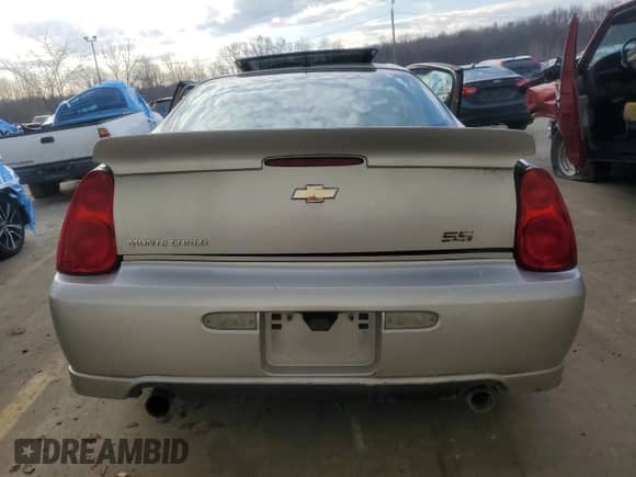 2006 Chevrolet Monte Carlo SS with VIN 2G1WL16C569338283, listed as a Copart auction lot 47605975 with Not provided miles and Non repairable. Bid and sale history available at DreamBid. Image 6.