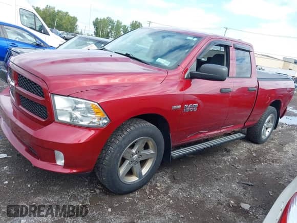 2014 Ram 1500 Express z VIN 1C6RR7FT4ES109331, wystawiony jako IAAI lot #43302806 z przebiegiem 146 000 mil mil oraz . Historia ofert i sprzedaży dostępna na DreamBid. Obrazek 2.