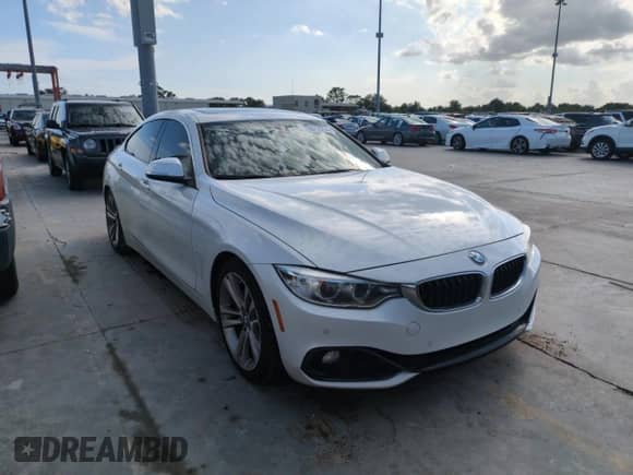 2017 BMW 4 Series 440i with VIN WBA4E3C39HG826209, listed as a Copart auction lot 74216254 with Not provided miles and Salvage title. Bid and sale history available at DreamBid. Image 4.