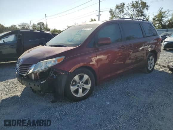2015 Toyota Sienna LE with VIN 5TDKK3DC6FS552195, listed as a Copart auction lot 86483775 with Not provided miles and Non repairable. Bid and sale history available at DreamBid. Image 1.