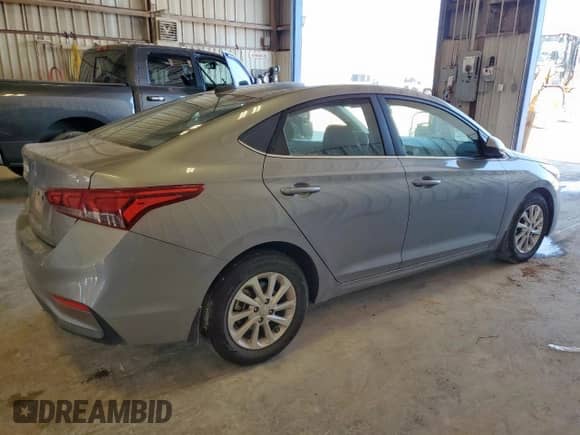 2022 Hyundai Accent SEL with VIN 3KPC24A6XNE156174, listed as a Copart auction lot 71057205 with 47,223 mi miles and Salvage title. Bid and sale history available at DreamBid. Image 3.