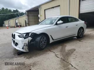 2025 BMW 4 Series 430i xDrive with VIN WBA33FB05SFU72339, listed as a Copart auction lot 58944505 with 5,507 mi miles and Salvage title. Bid and sale history available at DreamBid. Image 1.