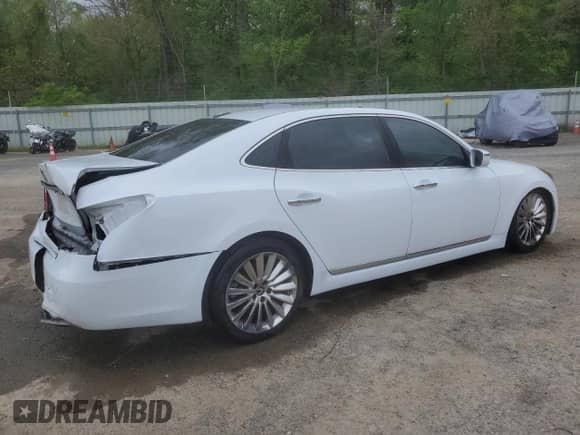 2014 Hyundai Equus Signature z VIN KMHGH4JH4EU085889, wystawiony jako Copart lot #50963365 z przebiegiem 188 993 mil mil oraz Szkoda całkowita • Salvage title. Historia ofert i sprzedaży dostępna na DreamBid. Obrazek 3.